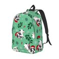 thumbnail image 1 of Rocae Christmas French Bulldog for Durable Canvas Backpack Leisure Large Bag Travel Rucksack Multi-function Backpack Small, 1 of 8