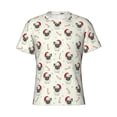 thumbnail image 1 of Rocae Christmas Pug Dog for Men's Moisture-Wicking Crew Tee - T-Shirt for Sports, Outdoor Activities, and Casual WearLarge, 1 of 9