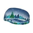 thumbnail image 1 of Rocae Christmas Trees for Sweatbands Sports Headband for Men and Women,Fashion Sweat Bands Headbands for Running,Cycling,Football, Yoga, Fitness, 1 of 9