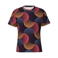 thumbnail image 1 of Rocae Circular Stripes for Men's Moisture-Wicking Crew Tee - T-Shirt for Sports, Outdoor Activities, and Casual WearMedium, 1 of 9