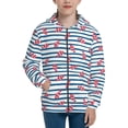 thumbnail image 1 of Rocae Clown Fish for Zip Up Hoodies for Teen Sweatshirt with Hood-Small, 1 of 6