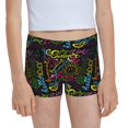 thumbnail image 1 of Rocae Color Summer for Girls' Cotton Boxer Briefs, Soft Mid-rise Panties-Large, 1 of 5