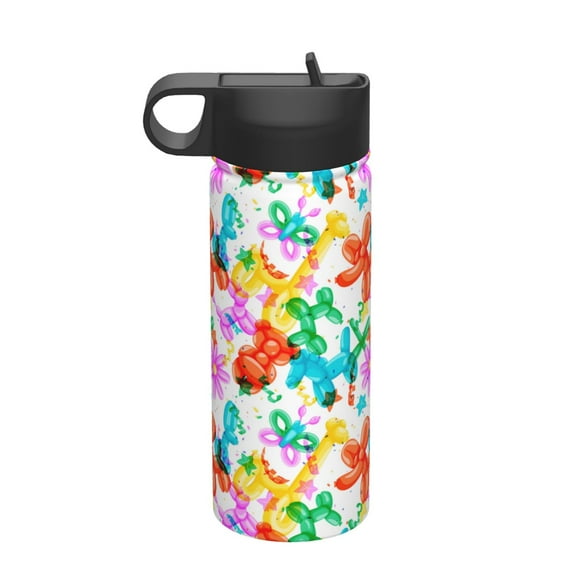 Rocae Colorful Air Balloons for 18oz Sports Insulated Kettle Stainless Steel Water Bottle For Running Hiking Cycling Climbing Men Woman'S Sports Water Bottle