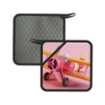 Rocae Colorful Cartoon Biplane for Square Silicone Antiscalding Mat