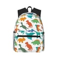 thumbnail image 1 of Rocae Colorful Dinosaur for Lightweight Casual Backpack Travel Hiking Backpack Carry On Laptop Backpack, 1 of 1