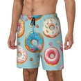 thumbnail image 1 of Rocae Colorful Donut for Men's Swim Trunks Quick Dry With Two Side Pockets and One Lined Patch PocketSmall, 1 of 9