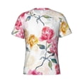 thumbnail image 1 of Rocae Colorful Flowers for Men's Moisture-Wicking Crew Tee - T-Shirt for Sports, Outdoor Activities, and Casual WearSmall, 1 of 9
