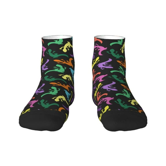Rocae Colorful Lizards for Premium Adult Socks,Comfortable, Breathable, and Durable Socks, Perfect for Everyday Wear