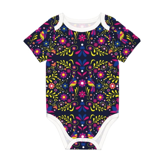 Rocae Colorful Mexican for Baby Climbing Clothes Soft Baby Romper for Active Infants Comfortable and Breathable Crawling Jumpsuit Unisex Baby Outfit 3 Months