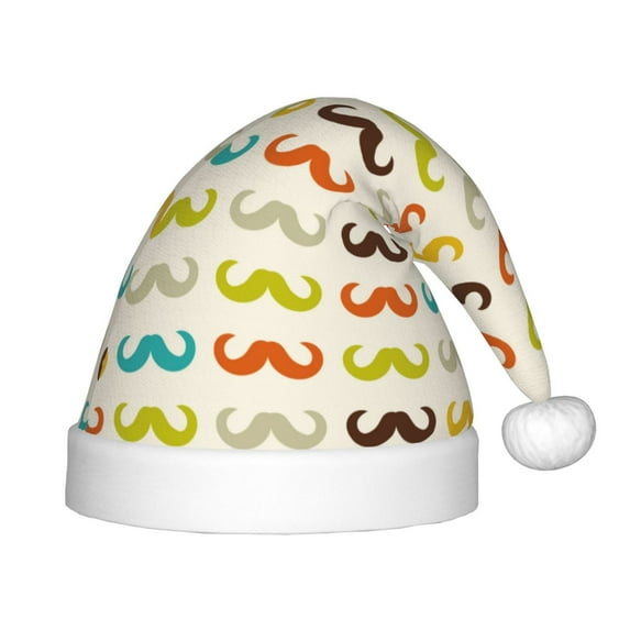 Rocae Colorful Mustache for Christmas Hat for Kids Hats Christmas Party Supplies