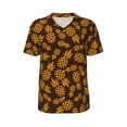 thumbnail image 1 of Rocae Colorful Pineapple for Breathable Men's Baseball T-Shirt Fashionable Casual Baseball Jersey, Moisture-wicking Sportswear 3X-Large, 1 of 9