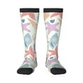 thumbnail image 1 of Rocae Colorful Seashells for Novelty Casual compression Socks For Women Men Contrast Color Stockings, 1 of 6