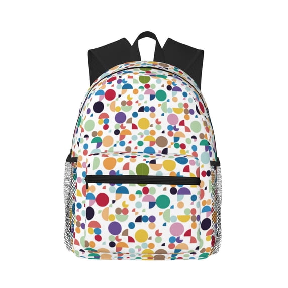 Rocae Colorful Spots for Lightweight Casual Backpack Travel Hiking Backpack Carry On Laptop Backpack
