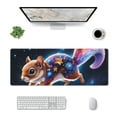 thumbnail image 1 of Rocae Colorful Star River Squirrel for Gaming Mouse Pad, Mouse Pad Large, Office Computer Keyboard Mousepad, Keyboard and Mouse Pad with Stitched Edges,31.5 x 11.8 in, 1 of 5
