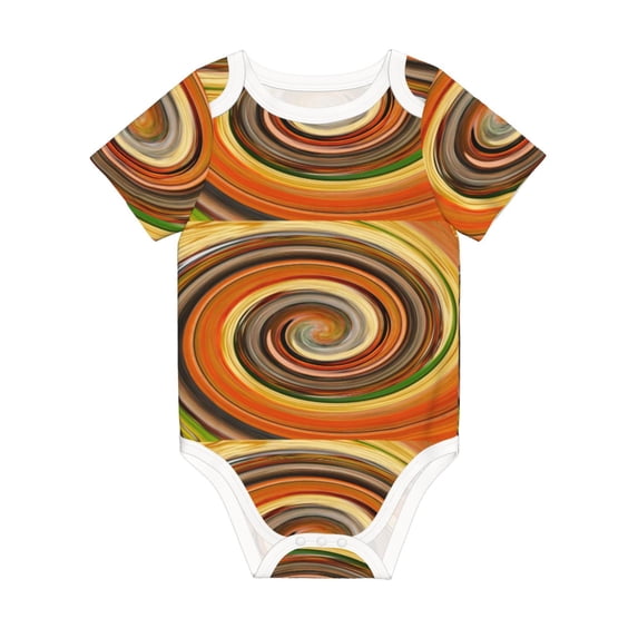 Rocae Colorful Swirl for Baby Climbing Clothes Soft Baby Romper for Active Infants Comfortable and Breathable Crawling Jumpsuit Unisex Baby Outfit 12 Months