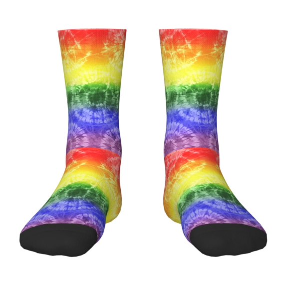 Rocae Colorful Tie Dye for Girls Boys Crew Socks,Children's Socks, Kids Socks, Toddler Socks: Daily Wear with Kids School Uniform