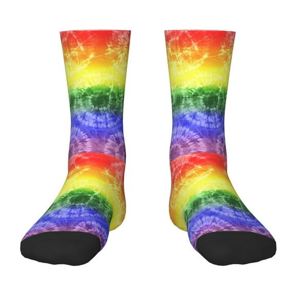 Rocae Colorful Tie Dye for Girls Boys Crew Socks,Children's Socks, Kids Socks, Toddler Socks: Daily Wear with Kids School Uniform