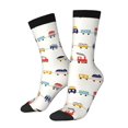 thumbnail image 1 of Rocae Colorful Trains for Adult Socks Casual Athletic Stretchy Loose Socks for Women Men Non-Slip Middle Tube Socks, 1 of 6