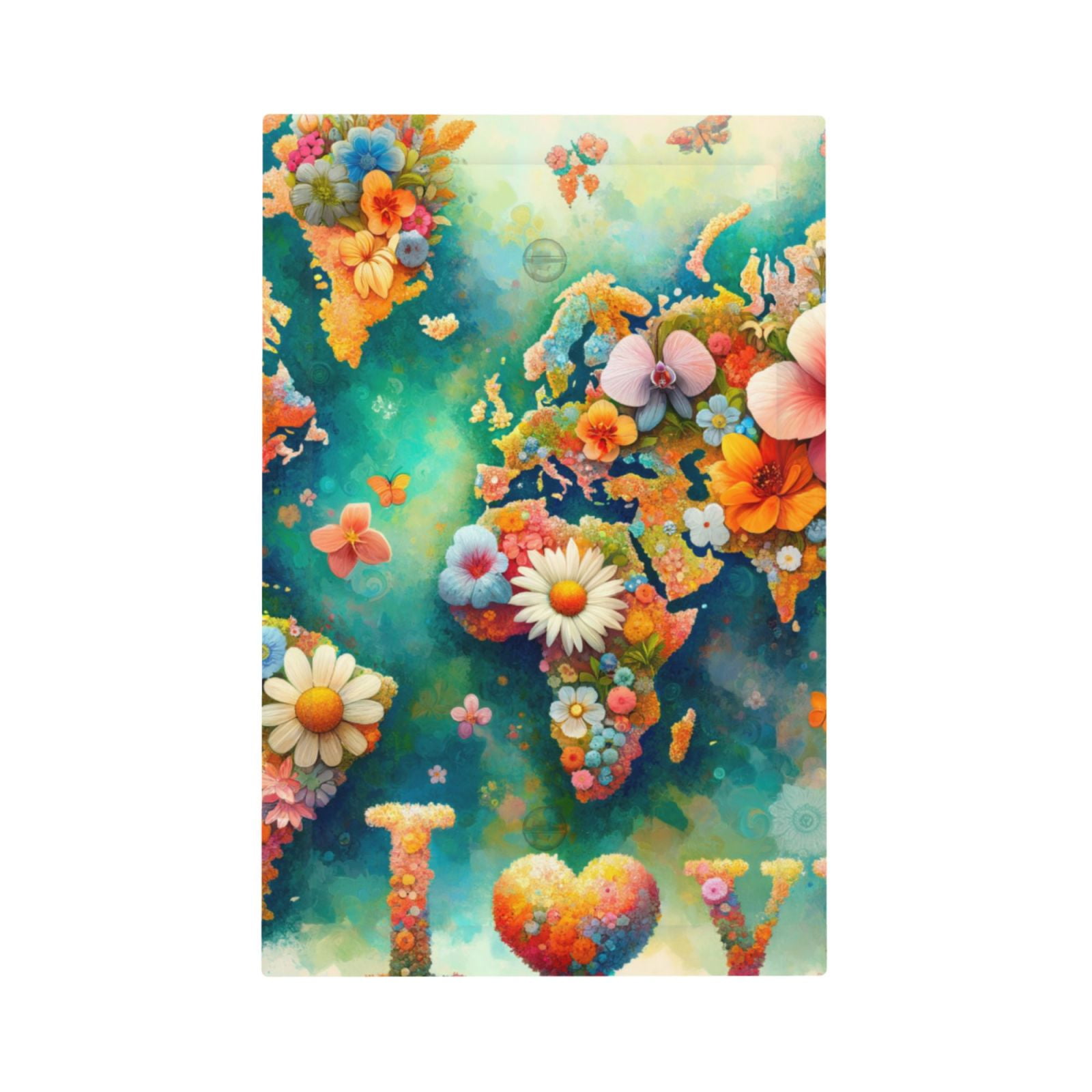 Rocae Colorful World Map for Decorator Light Switch or Receptacle ...