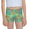 thumbnail image 1 of Rocae Colourful Tie Dye for Girls' Cotton Boxer Briefs, Soft Mid-rise Panties-X-Small, 1 of 5
