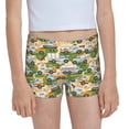 thumbnail image 1 of Rocae Construction Machinery1 for Girls' Cotton Boxer Briefs, Soft Mid-rise Panties-Medium, 1 of 5