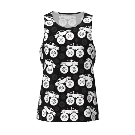 Rocae Cool Car for Men's Workout Tank Top Men's Running Tank Top Dry Fit Athletic Workout Tank TopsSmall