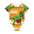 thumbnail image 1 of Rocae Cool Dinosaur Playing Guitar for Baby Climbing Clothes Soft Baby Romper for Active Infants Comfortable and Breathable Crawling Jumpsuit Unisex Baby Outfit 12 Months, 1 of 8
