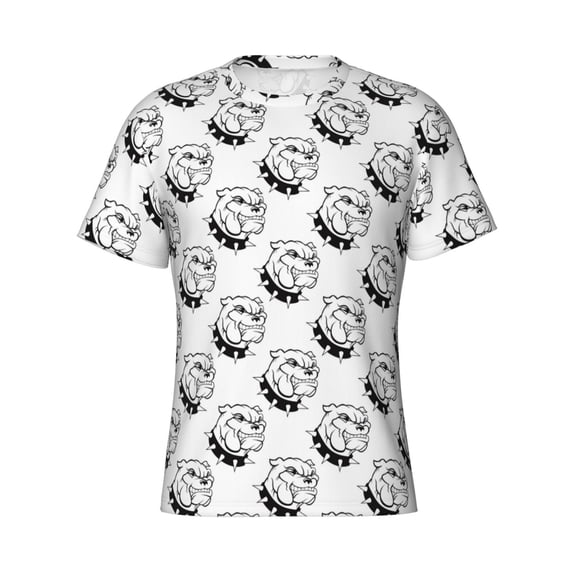 Rocae Cool Dog for Men's Moisture-Wicking Crew Tee - T-Shirt for Sports, Outdoor Activities, and Casual Wear3X-Large