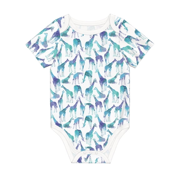 Rocae Cool Giraffe for Baby Climbing Clothes Soft Baby Romper for Active Infants Comfortable and Breathable Crawling Jumpsuit Unisex Baby Outfit 9M