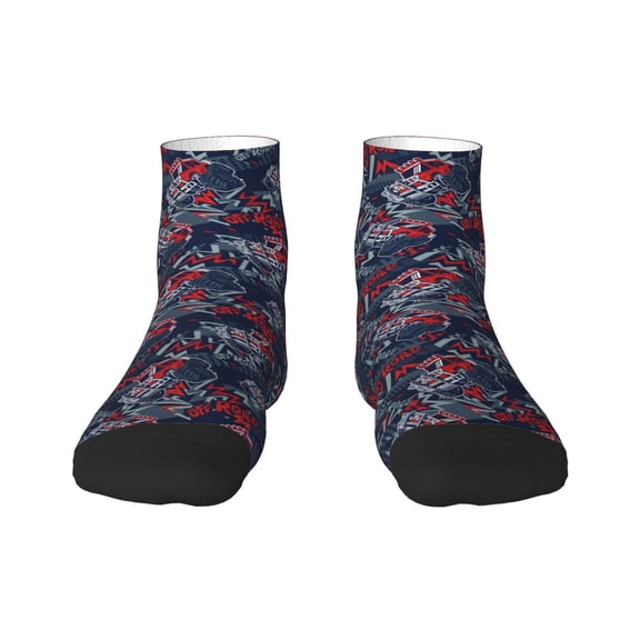 Rocae Cool Red Off-Road Vehicle for Premium Adult Socks,Comfortable, Breathable, and Durable Socks, Perfect for Everyday Wear