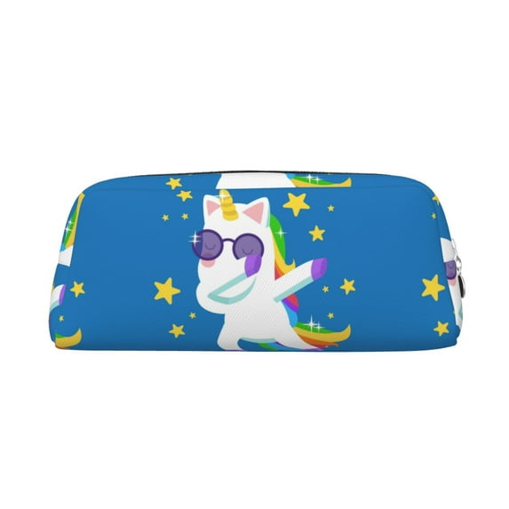Rocae Cool Unicorn Star Golden for Multifunctional Pen Organizer with Zipper Closure, Ideal for Tools, Gadgets, Cosmetics, Stationary,Travel Accessary
