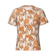 thumbnail image 1 of Rocae Corgi Animal for Men's Moisture-Wicking Crew Tee - T-Shirt for Sports, Outdoor Activities, and Casual WearSmall, 1 of 9