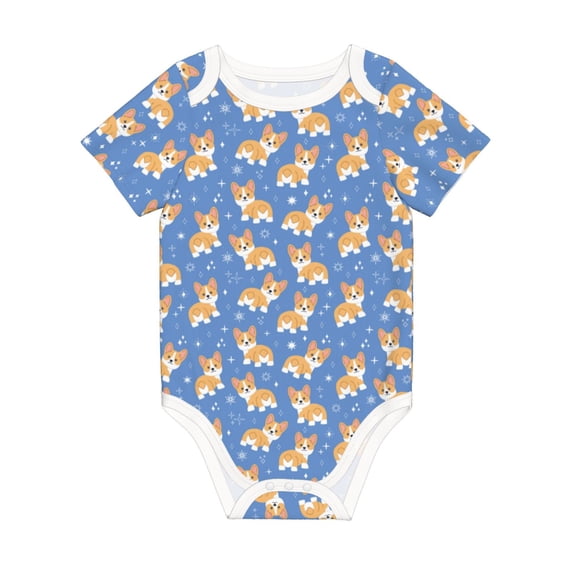 Rocae Corgi for Baby Climbing Clothes Soft Baby Romper for Active Infants Comfortable and Breathable Crawling Jumpsuit Unisex Baby Outfit 3 Months