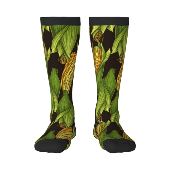 Rocae Corn 2 for Novelty Casual compression Socks For Women Men Contrast Color Stockings
