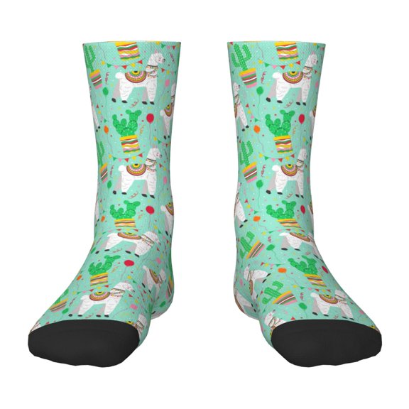 Rocae Cute Alpaca 1 for Girls Boys Crew Socks,Children's Socks, Kids Socks, Toddler Socks: Daily Wear with Kids School Uniform