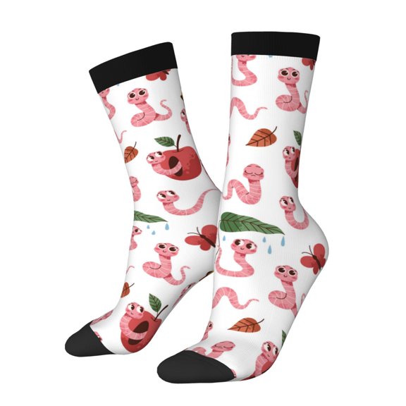 Rocae Cute Animal for Adult Socks Casual Athletic Stretchy Loose Socks for Women Men Non-Slip Middle Tube Socks