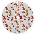 thumbnail image 1 of Rocae Cute Autumn Gnomes for Christmas Tree Skirt with Pom Pom Trim for Holiday Party for Holiday Home Decor Indoor Outdoor-30", 1 of 7