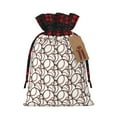 thumbnail image 1 of Rocae Cute Baseball Print Christmas Drawstring Linen Gift Bag with Drawstrings Treat Bag Goody Present Bags for Christmas Party Favor, 1 of 8