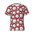 thumbnail image 1 of Rocae Cute Baseball for Men's Moisture-Wicking Crew Tee - T-Shirt for Sports, Outdoor Activities, and Casual WearX-Large, 1 of 9