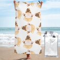 thumbnail image 1 of Rocae Cute Bee Gnome Print Lightweight and Quick Drying Towels Bath Towels for Body, Sport, Yoga, SPA, Fitness-27.5"x55", 1 of 8