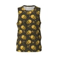 thumbnail image 1 of Rocae Cute Cartoon Bees for Men's Basketball Jersey Lightweight and Breathable Athletic Tank Top,Quick-Drying Sports Jersey XX-Large, 1 of 1