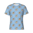 thumbnail image 1 of Rocae Cute Cartoon Corgi for Men's Moisture-Wicking Crew Tee - T-Shirt for Sports, Outdoor Activities, and Casual Wear, 1 of 9