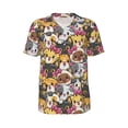 thumbnail image 1 of Rocae Cute Cat for Breathable Men's Baseball T-Shirt Fashionable Casual Baseball Jersey, Moisture-wicking Sportswear Small, 1 of 9