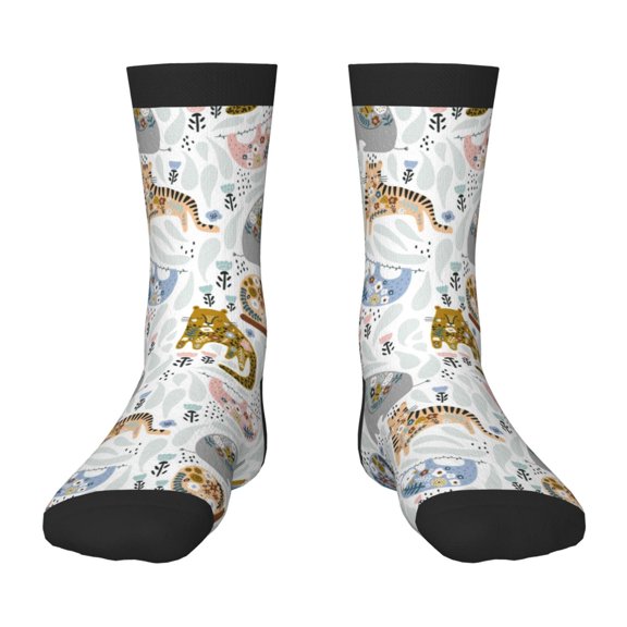 Rocae Cute Colorful Animal for Girls Boys Crew Socks,Children's Socks, Kids Socks, Toddler Socks: Daily Wear with Kids School Uniform