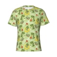 thumbnail image 1 of Rocae Cute Dinosaurs Cartoon for Men's Moisture-Wicking Crew Tee - T-Shirt for Sports, Outdoor Activities, and Casual WearMedium, 1 of 9