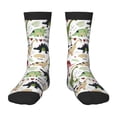 thumbnail image 1 of Rocae Cute Dinosaurs for Girls Boys Crew Socks,Children's Socks, Kids Socks, Toddler Socks: Daily Wear with Kids School Uniform, 1 of 5