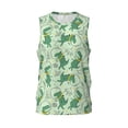 thumbnail image 1 of Rocae Cute Dinosaurs in Space for Men's Basketball Jersey Lightweight and Breathable Athletic Tank Top,Quick-Drying Sports Jersey XX-Large, 1 of 9