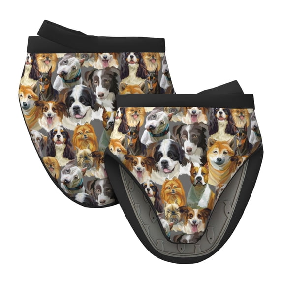 Rocae Cute Dog for Mini Oven Mitts Rubber Oven Glove, Kitchen Mittens, Cute Cooking Mitts,5.9"x5.9"