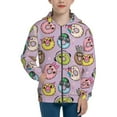 thumbnail image 1 of Rocae Cute Donuts for Zip Up Hoodies for Teen Sweatshirt with Hood-Small, 1 of 6