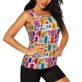 thumbnail image 1 of Rocae Cute Doodles for Women's Workout Tank Top Lightweight Sleeveless Fit Tops- Moisture-Wicking, BreathableMedium, 1 of 9